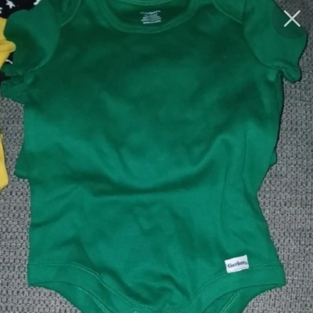 5pcs Green Onesies